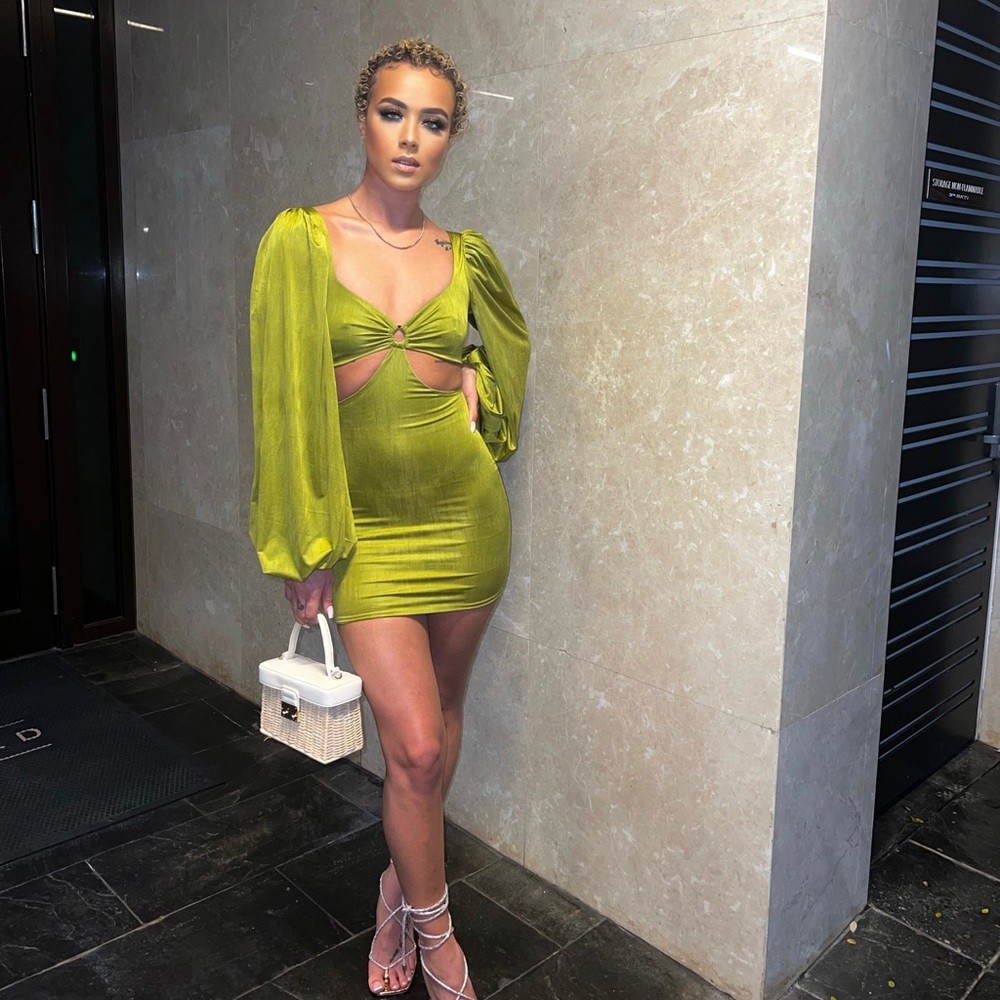 Olive mini dress